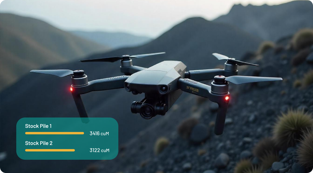 Drone-Assisted Coal Stock Measurement